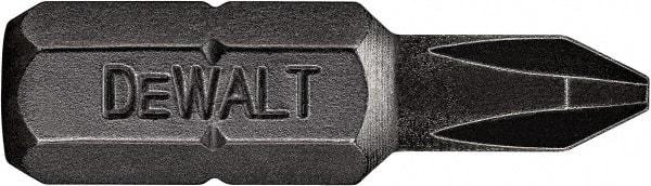 DeWALT - #1 Frearson Bit - 1/4" Hex Drive, 1" OAL - Top Tool & Supply