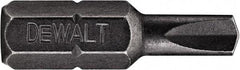 DeWALT - 1/8 Clutch Type G Screwdriver Bit - 1/4" Hex Drive, 1" OAL - Top Tool & Supply