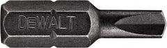 DeWALT - 5/32 Clutch Type A Screwdriver Bit - 1/4" Hex Drive, 1" OAL - Top Tool & Supply