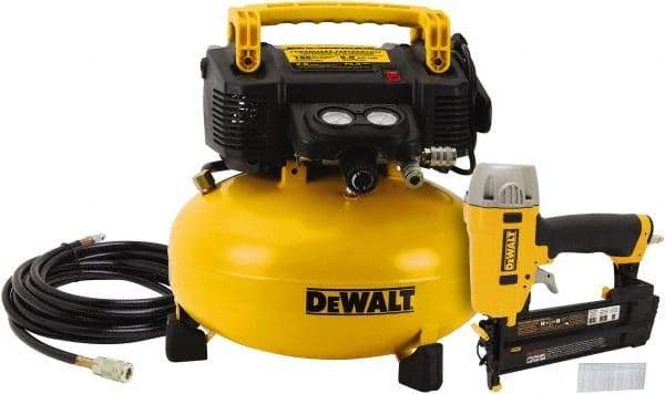 DeWALT - 0.9 hp, 2.6 SCFM at 90 psi, Pancake Compressor - 6 Gal Tank, 10 Amp, 165 psi, 120V - Top Tool & Supply