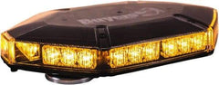 Buyers Products - Variable Flash Rate, Vacuum-Magnetic Mount Emergency LED Lightbar Assembly - Powered by DC, Amber - Top Tool & Supply