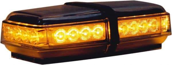 Buyers Products - Variable Flash Rate, Magnetic or Permanent Mount Emergency LED Lightbar Assembly - Powered by DC, Amber - Top Tool & Supply