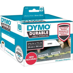 Dymo - Labels, Ribbons & Tapes Type: Large Shelving Labels Color: White - Top Tool & Supply