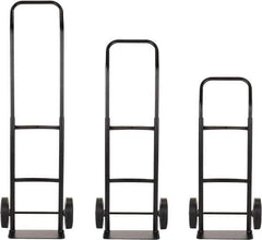 Harper Trucks - 600 Lb Capacity 40" OAH Convertible Hand Truck - 14 x 7" Base Plate, Continuous Handle, Steel, Solid Rubber Swivel Wheels - Top Tool & Supply