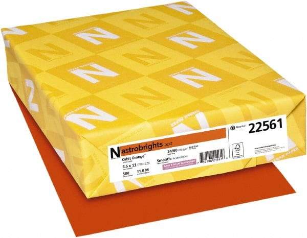 Neenah Paper - Orbit Orange Colored Copy Paper - Use with Laser Printers, Inkjet Printers, Copiers - Top Tool & Supply