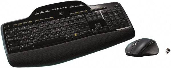 Logitech - Black Keyboard/Mouse - Use with Computer - Top Tool & Supply