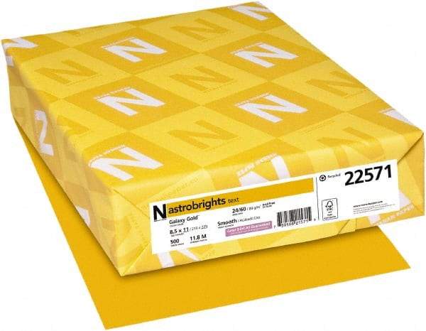 Neenah Paper - Gold Colored Copy Paper - Use with Laser Printers, Inkjet Printers, Copiers - Top Tool & Supply