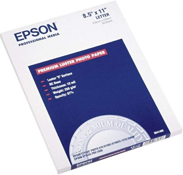 Epson - White Photo Paper - Use with Inkjet Printers - Top Tool & Supply