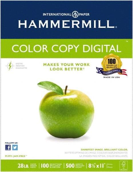 Hammermill - Photo White Colored Copy Paper - Use with Laser Printers, Offset Presses, Color Copiers - Top Tool & Supply