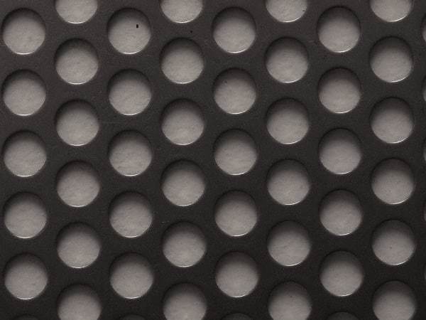 Value Collection - 36 x 40 x 0.06" Perforated Carbon Steel Sheet - 1/2" Staggered Round Holes, 11/16" Hole Spacing - Top Tool & Supply