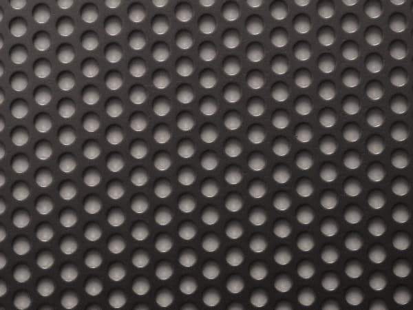 Value Collection - 36 x 40 x 0.075" Perforated Carbon Steel Sheet - 1/4" Staggered Round Holes, 3/8" Hole Spacing - Top Tool & Supply