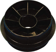 Caplugs - Round Head Double-Ended Plug - 3" OD, High-Density Polyethylene, Black - Top Tool & Supply