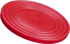 Caplugs - Round Head Flange Cap - Low-Density Polyethylene, Red - Top Tool & Supply