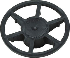 Caplugs - 0.809" ID, Pin Wheel Cap - 35/64" Long, Low-Density Polyethylene, Black - Top Tool & Supply