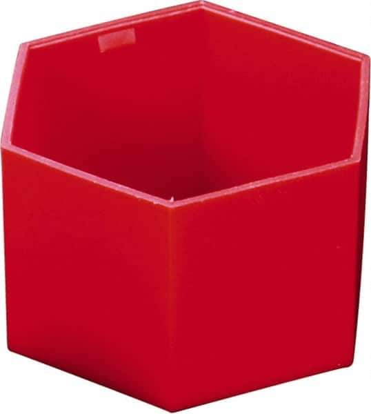 Caplugs - Hex Head Hex Cap - 61/64" Long, Low-Density Polyethylene, Red - Top Tool & Supply