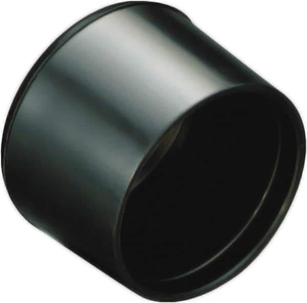 Caplugs - Round Head Finishing Cap - 27/32" Long, Low-Density Polyethylene, Black - Top Tool & Supply