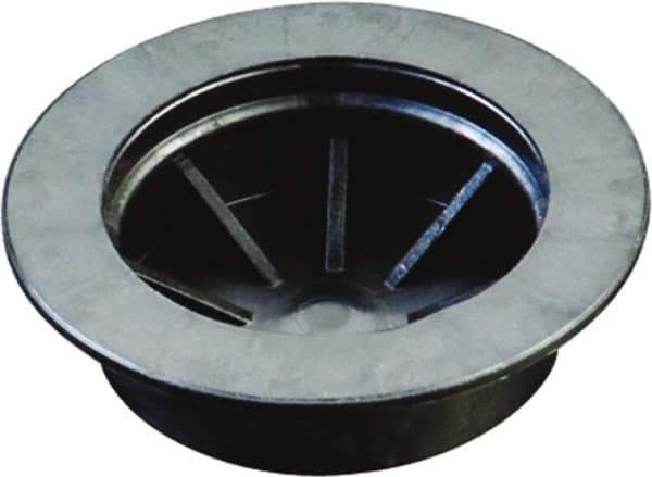 Caplugs - 1.415" ID, Round Head Coupling Plug - 3/8" Long, Low-Density Polyethylene, Black - Top Tool & Supply