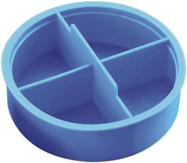 Caplugs - 0.56" ID, Round Head Tube Plug - 0.63" OD, 1/2" Long, Low-Density Polyethylene, Blue - Top Tool & Supply