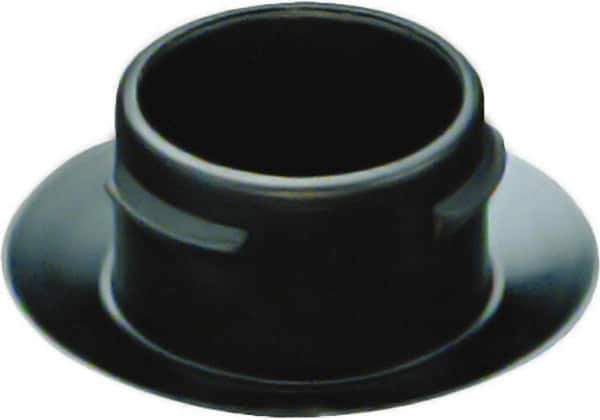 Caplugs - Push-In Finishing Plugfor 1/2 SAE, 1/4 NPT Thread - 0.444" ID, 0.72 OD, 0.27" Deep, Low-Density Polyethylene, Black - Top Tool & Supply