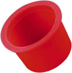 Caplugs - 1.718" ID, Round Head, Tapered Masking Cap/Plug - 2.15" OD, 1" Long, Silicone, Natural (Color) - Top Tool & Supply