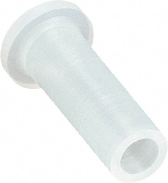 Caplugs - 7/16" ID, Round Head Cap with Flange - 61/64" Long, Silicone, Natural (Color) - Top Tool & Supply