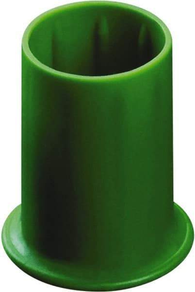 Caplugs - 0.295" ID, Round Head Vented Cap - 0.62" OD, 53/64" Long, Thermoplastic Rubber, Yellow - Top Tool & Supply