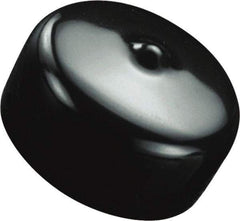 Caplugs - Flexible, Round Head Masking Cap - 16.24" OD, 2" Long, Vinyl, Black - Top Tool & Supply