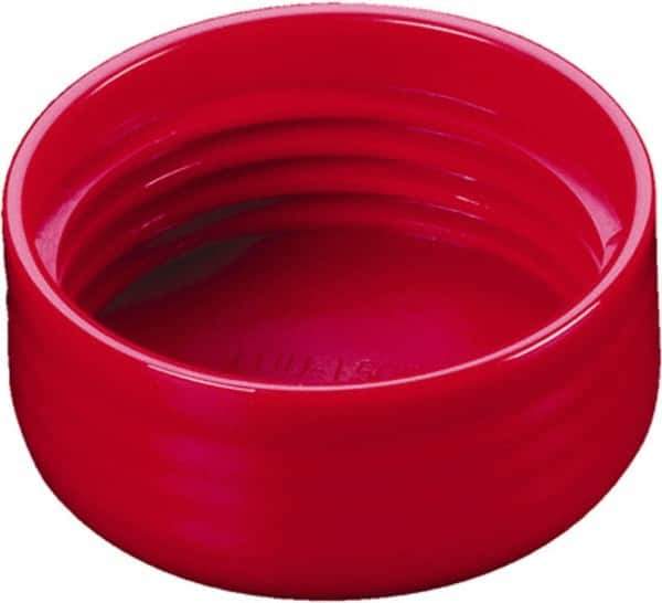 Caplugs - Round Head, Threaded Cap - Vinyl, Red - Top Tool & Supply