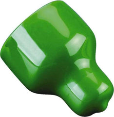 Caplugs - 1.041" ID, Pull-Tab, Round Head Cap - 1-3/8" Long, Vinyl, Green - Top Tool & Supply