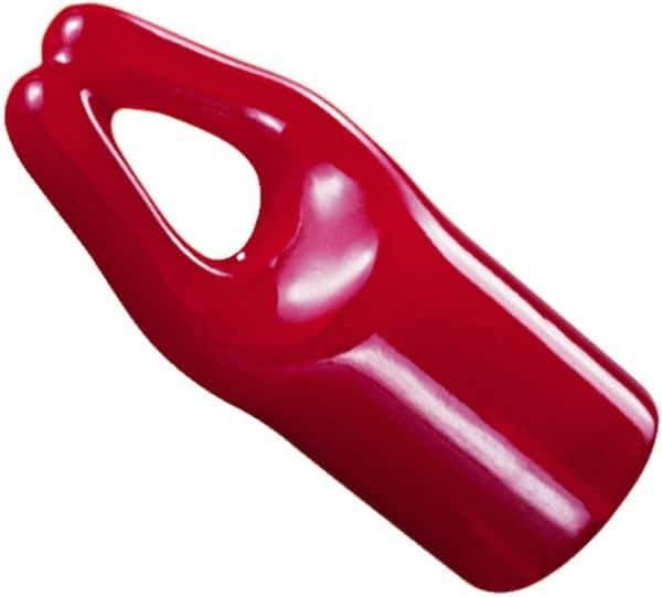 Caplugs - Round Head Hanger Tip Cap - 1" Long, Vinyl, Red - Top Tool & Supply