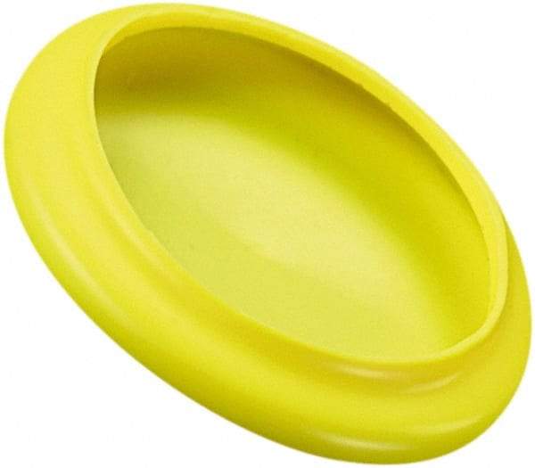 Caplugs - Flexible, Round Head Flange Cap - 2.695" OD, 1/16" Long, Vinyl, White - Top Tool & Supply