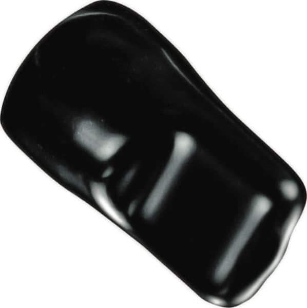 Caplugs - 0.396" ID, Pull-Tab, Round Head Masking Cap - 1-5/8" Long, Vinyl, Black - Top Tool & Supply