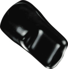 Caplugs - 0.302" ID, Pull-Tab, Round Head Masking Cap - 1-1/8" Long, Vinyl, Black - Top Tool & Supply