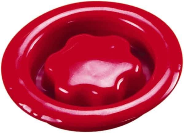 Caplugs - Round Head, Threaded Plug - Vinyl, Red - Top Tool & Supply