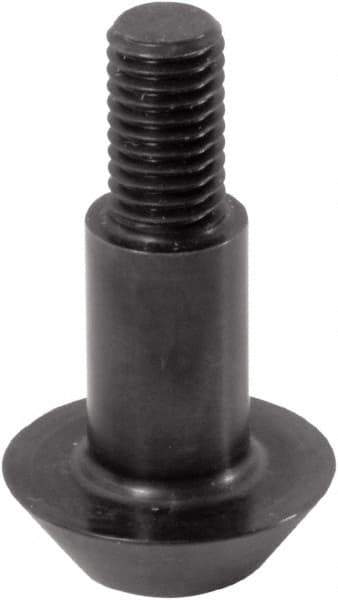 Jergens - M12 Round Head Hardened Steel Clamp Cylinder Pressure Point - For ZPS, 17mm High x 17mm Wide - Top Tool & Supply