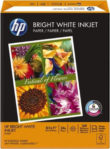 Hewlett-Packard - 8-1/2" x 11" White Colored Copy Paper - Use with Inkjet Printers - Top Tool & Supply