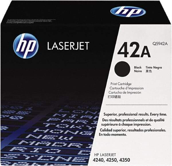 Hewlett-Packard - Black Toner Cartridge - Use with HP LaserJet 4250, 4350 - Top Tool & Supply