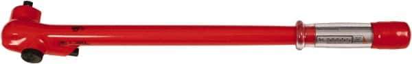 Wiha - 1/2" Drive Insulated Torque Wrench - 40 N/m to 220 N/m Torque, 21" OAL - Top Tool & Supply