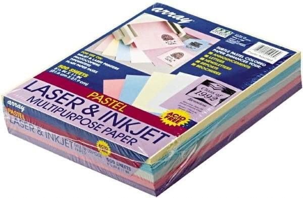 Pacon - 8-1/2" x 11" Assorted Colors Colored Copy Paper - Use with Laser Printers, Copiers - Top Tool & Supply