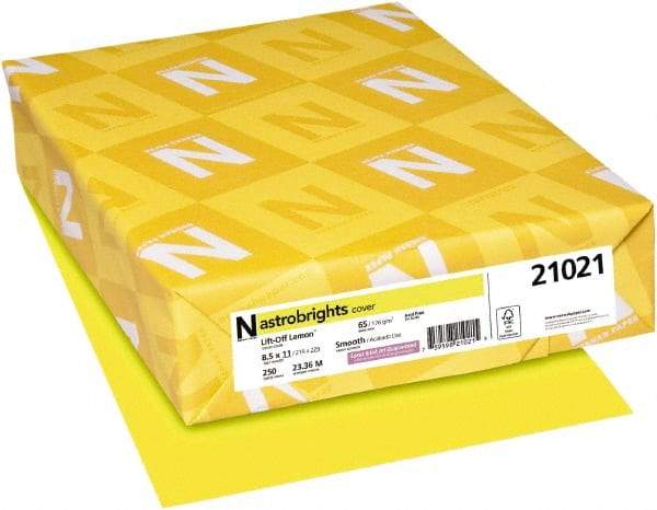 Neenah Paper - 8-1/2" x 11" Lift-Off Lemon Colored Copy Paper - Use with Inkjet Printers, Laser Printers, Copiers - Top Tool & Supply