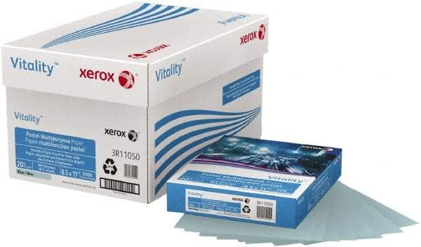 Xerox - 8-1/2" x 11" Blue Colored Copy Paper - Use with Copiers, Typewriters, Printers, Fax Machines - Top Tool & Supply