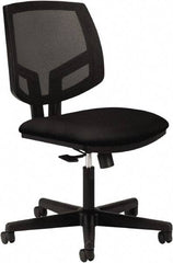 Hon - 38-3/4" High Task Chair - 24" Wide x 25" Deep, 100% Polyester Seat, Black - Top Tool & Supply