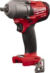 Milwaukee Tool - 1/2" Drive 18 Volt Pistol Grip Cordless Impact Wrench & Ratchet - 0 to 2,400 RPM, 0 to 3,000 BPM, 450 Ft/Lb Torque, Lithium-Ion Batteries Not Included - Top Tool & Supply