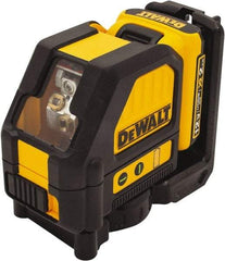 DeWALT - 2 Beam 165' Max Range Self Leveling Cross Line Laser - Green Beam, 1/8" at 30' Accuracy, 17-3/4" Long x 13" Wide x 6-1/8" High, Battery Included - Top Tool & Supply