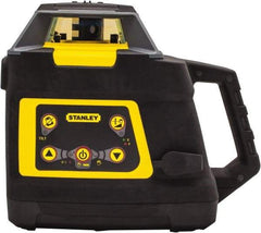 Stanley - 2,000' Measuring Range, 1/16" at 100' Accuracy, Self-Leveling Rotary Laser - ±5° Self Leveling Range, 600 RPM, 1 Beam, NiCad Battery Included - Top Tool & Supply