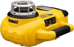 DeWALT - 1,500' Measuring Range, 1/8" at 100' Accuracy, Self-Leveling Rotary Laser - ±5° Self Leveling Range, 60, 250 & 600 RPM, 1 Beam, Lithium-Ion Battery Included - Top Tool & Supply