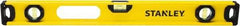 Stanley - 24" Long 3 Vial I-Beam Level - Aluminum, Yellow, 1 Level & 2 Plumb Vials - Top Tool & Supply