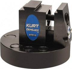 Kurt - 1" Jaw Width, 2" High x 2.69" Long x 2-11/16" Wide Dovetail Reversible Vise - For Use with 4 & 5 Axis Workholding Systems - Top Tool & Supply