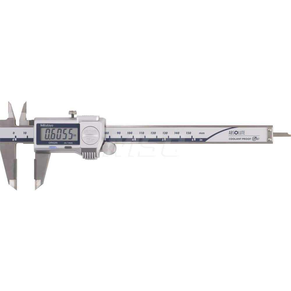 Electronic Caliper: 0.0010″ Resolution 0.0010″ Accuracy, Steel Caliper, Carbide Tipped Jaws