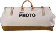 Proto - 1 Pocket Polyester/Leather Tool Bag - 17" Wide x 27" Deep x 12" High - Top Tool & Supply